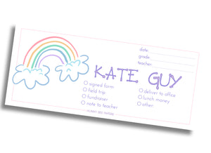 Rainbow School Communication Envelope