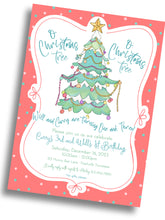 Load image into Gallery viewer, O Christmas Tree Party Invitation
