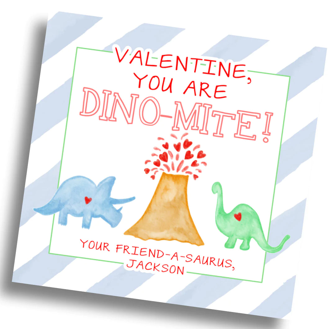 Dino-Mite Valentine Card - Boy - PRINTABLE