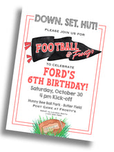 Load image into Gallery viewer, Football &amp; Frosty&#39;s Birthday Invitation
