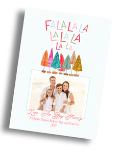 FaLaLa Christmas Family Card