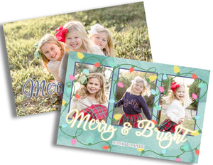 Merry & Bright Family Card