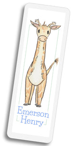 Giraffe Bookmark - Blue