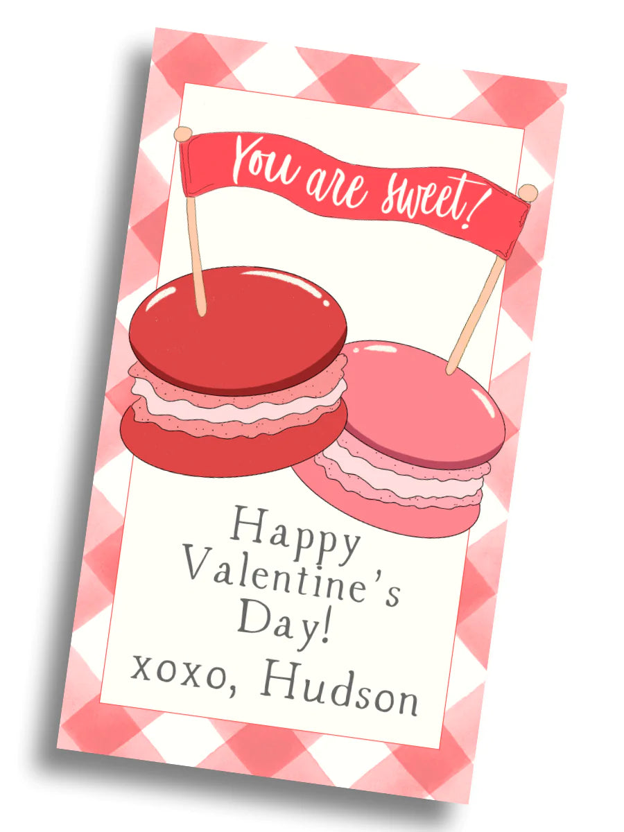 Macaroon Valentine Tag - PRINTABLE