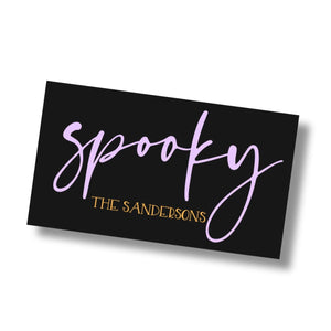Spooky Gift Tag