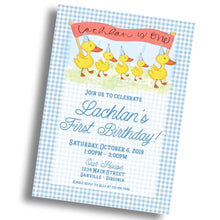 Load image into Gallery viewer, Duckies Birthday Invitation
