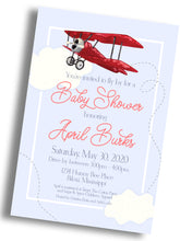 Load image into Gallery viewer, Vintage Airplane Invitation
