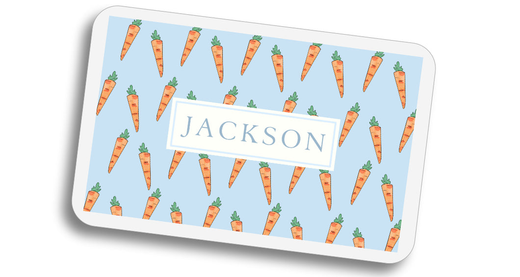 Carrot Laminated Placemat - Blue