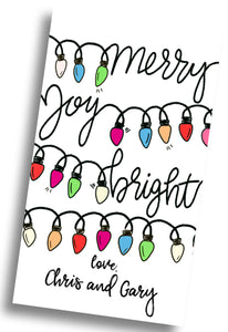 Merry + Joy + Bright Gift Tag