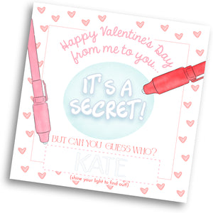 Secret Valentine Card - Girl