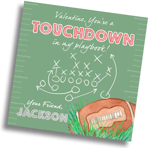 Football Valentine Card - PRINTABLE