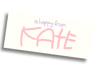Child's Signature "The Happy" Gift Tag - Pink