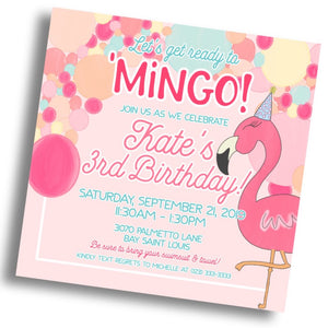 'Mingo Birthday Invitation