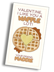 Waffle Lot Valentine Tag