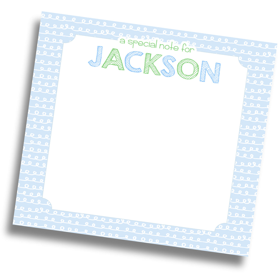 Note for Kids Notepad - Blue/Greens