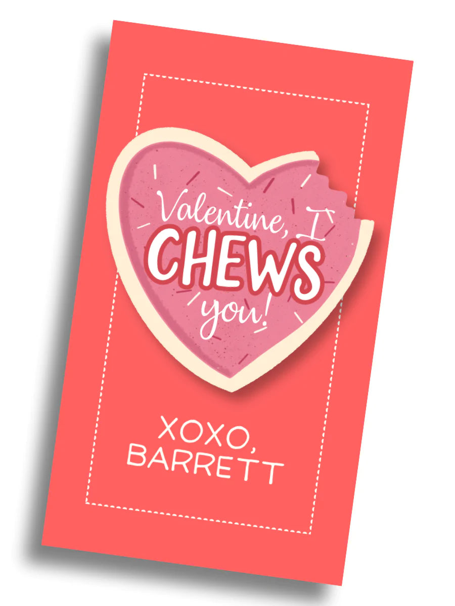 CHEWS Valentine Tag - PRINTABLE – Hunny Bee Paperie