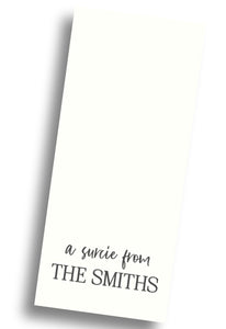 "The Surcie" Gift Tag - Charcoal