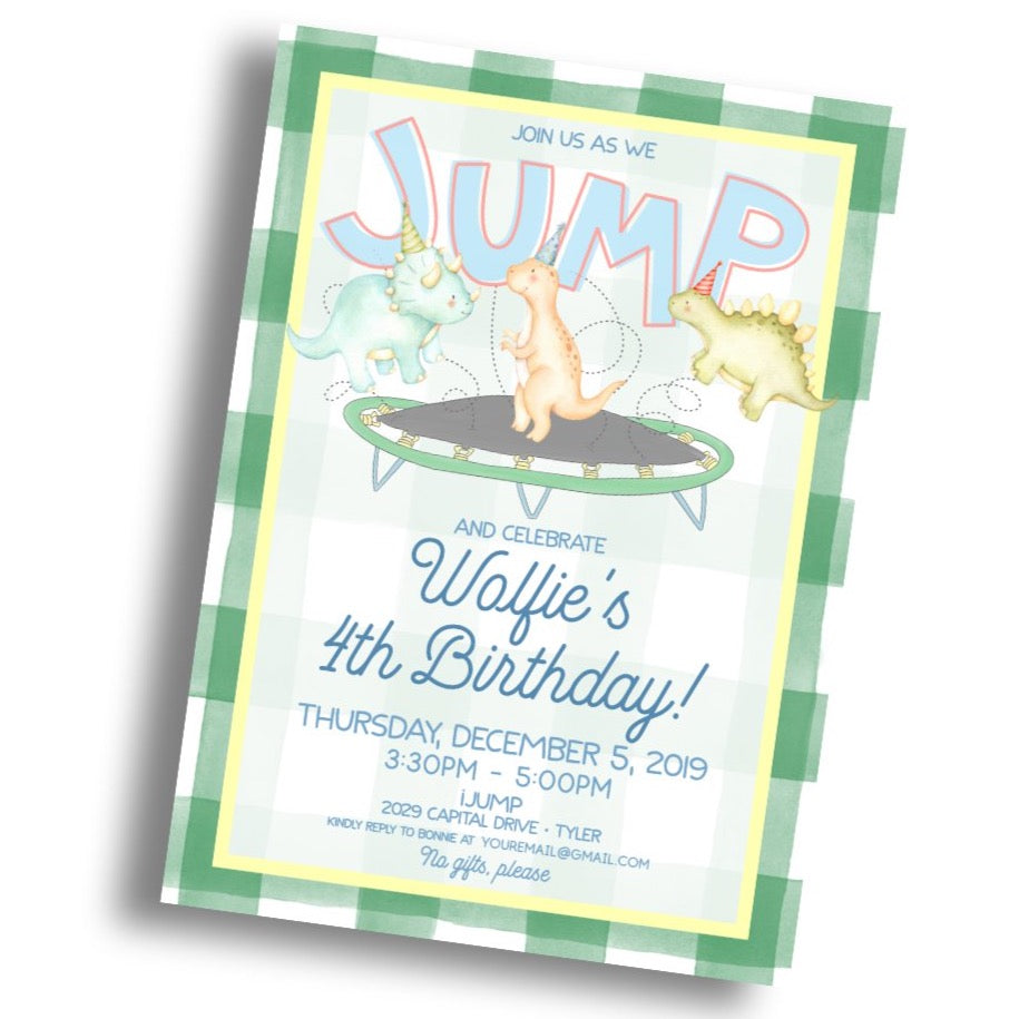 JUMP Birthday Invitation
