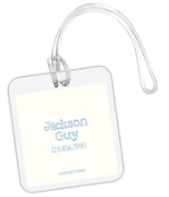 Load image into Gallery viewer, Monogram Square Bag Tag
