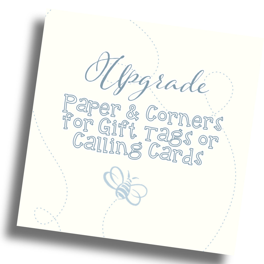 UPGRADE Tags/Cards - Paper & Corners
