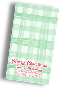 Gingham Gift Tag
