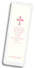 Load image into Gallery viewer, Cross Scripture Verse Bookmark - Pink

