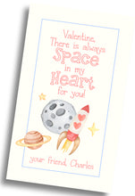 Load image into Gallery viewer, Space Valentine Tag
