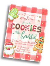 Load image into Gallery viewer, Cookies with Santa Invitation
