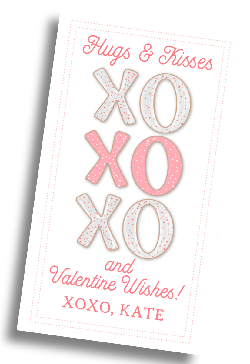 XOXO Cookie Valentine Tag
