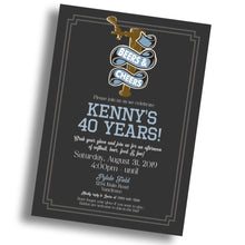 Load image into Gallery viewer, Beers &amp; Cheers Birthday Invitation
