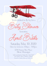 Load image into Gallery viewer, Vintage Airplane Invitation
