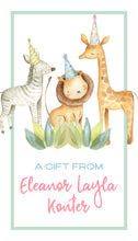 Load image into Gallery viewer, Party Safari Animals Gift Tag

