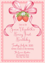 Load image into Gallery viewer, Berry Sweet Birthday Invitation
