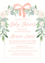 Load image into Gallery viewer, Floral Baby Shower Invitation
