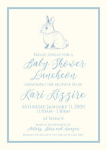 Load image into Gallery viewer, Bunny Baby Shower Invitation
