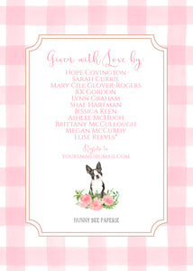 Floral Crest Baby Shower Invitation