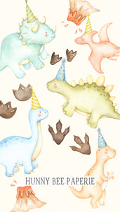 Dinosaur Party Gift Tag