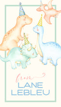 Load image into Gallery viewer, Dinosaur Party Gift Tag
