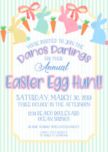 Load image into Gallery viewer, Easter egg Hunt Birthday Invitation
