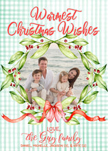 Load image into Gallery viewer, Warmest Christmas Wishes Family Card
