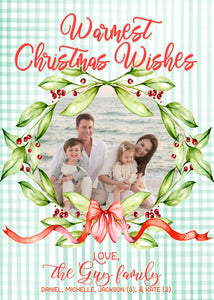 Warmest Christmas Wishes Family Card
