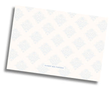 Load image into Gallery viewer, Blue Damask Monogram Stationery
