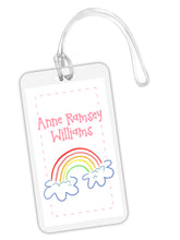 Load image into Gallery viewer, Rainbow Bag Tag - White

