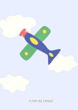 Load image into Gallery viewer, Little English Airplane Birthday Invitation
