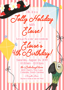 Mary Poppins Birthday Invitation