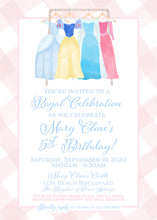 Load image into Gallery viewer, Princess Birthday Invitation
