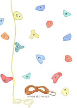Load image into Gallery viewer, Rock Climbing Wall Birthday Invitation
