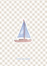 Load image into Gallery viewer, Sailboat Birthday Invitation
