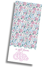 Load image into Gallery viewer, Liberty Floral Gift Tag - Mauve Blue
