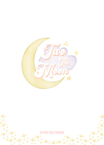 Two the Moon Birthday Invitation